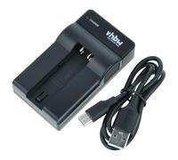 vhbw Cargador USB-C Compatible con Konica/Minolta NP-700 cámara videocámara/batería + Cable USB-C + LED