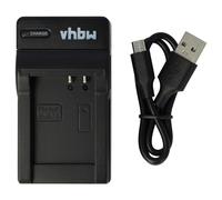 vhbw Cargador USB-C Compatible con Nikon CoolPix P330, P340, AW130, S9900, AW110, AW120s cámara videocámara/batería + Cable USB-C + LED