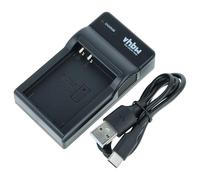 vhbw Cargador USB-C Compatible con Nikon Coolpix P600, P610, B700, S810c, P900, S810 cámara videocámara/batería + Cable USB-C + LED