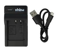 vhbw Cargador USB-C Compatible con Pentax Pentax Q, Q-S1, Pentax Q7, Q10 cámara videocámara/batería + Cable USB-C + LED