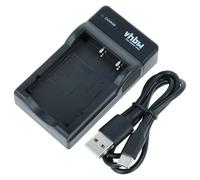 vhbw Cargador USB-C Compatible con Samsung Digimax i5 | i50, i6, i70, L50, L60, L70, L700, L73, L80, NV3, NV7 OPS, U-CA 3, U-CA 4 cámara videocámara/batería + cable USB-C + LED