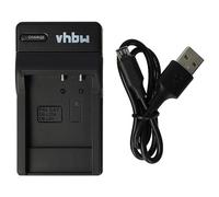 vhbw Cargador USB-C Compatible con Sanyo Xacti VPC-C6, VPC-C40, VPC-C5, VPC-CA8, VPC-CA6 Active cámara videocámara/batería + Cable USB-C + LED