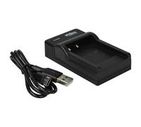 vhbw Cargador USB-C Compatible con Sony Cybershot DSC-WX200, DSC-WX80, DSC-WX60, DSC-WX5 cámara videocámara/batería + Cable USB-C + LED