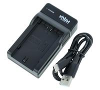vhbw Cargador USB-C Compatible con Sony ZV-E10 II, ILME-FX2A, ILME-FX3A, ZV-E1, FX2, FX3 cámara/batería + Cable USB-C + indicador Carga