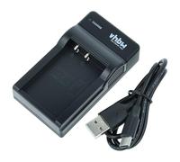 vhbw Cargador USB-C reemplaza Canon LC-E17, LC-E17C, LC-E17E para cámara videocámara/batería + Cable USB-C + LED