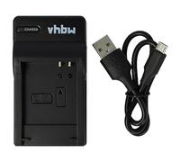 vhbw Cargador USB Compatible con Canon Powershot A3350 IS, G1 X Mark 2, G1X Mark II, N100 batería de cámara - Soporte