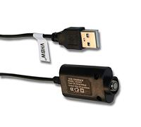 vhbw Cargador USB compatible con diversos cigarrillo electrónico, shisha con tapa de rosca 510