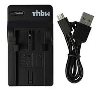 vhbw Cargador USB Compatible con Kodak EasyShare Z1015 IS, Z1085 IS, Z1485 IS, Z1012 IS cámara videocámara/batería + indicador Carga, 4,2 V