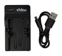 vhbw Cargador USB Compatible con Konica Minolta Dimage G400, G500, G530, G600 cámara videocámara/batería + indicador Carga, 4,2 V