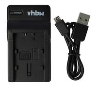 vhbw Cargador USB Compatible con Samsung IA-BP105R, IA-BP210, IA-BP210E, IA-BP210R, IA-BP420 cámara videocámara/batería + indicador Carga, 4,2 V