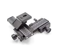 vhbw Carril Deslizante 4 vías para cámara - Soporte para macros con Rosca para trípode de 1/4"