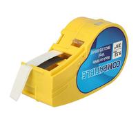 vhbw Cinta de escritura compatible con Brady BMP21, BMP21-LAB, BMP21-PLUS, ID PAL, LABPAL impresora etiquetas 9,35 mm negro a blanco, vinilo