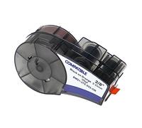 vhbw cinta de escritura compatible con Brady M210, M210-LAB, M211 impresora etiqueta 6,4m x 9,35 mm negro a naranja, vinilo