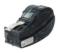 vhbw cinta de escritura compatible con Brady M211 | impresora etiqueta 6,4m x 9,53 mm negro a blanco, poliéster permanente