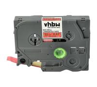 vhbw cinta de escritura compatible con Brother PT D210BK, D400, D210VP, D215e impresora etiquetas 8m x 12 mm oro a rojo (diseño campanas), laminado