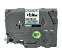 vhbw cinta de escritura compatible con Brother PT D210VP, D215e, D400 impresora etiquetas 8m x 12 mm negro a azul (diseño fantasma), laminado