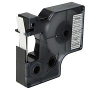 vhbw cinta de escritura compatible con Dymo 5000, 2000, 5500, 1000+, 1000, 4500, 3500 impresora etiquetas 7m x 9 mm negro a transparente