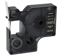 vhbw cinta de escritura compatible con Dymo 5000, 2000, 5500, 1000+, 1000, 4500, 3500 impresora etiquetas 7m x 9 mm blanco a negro