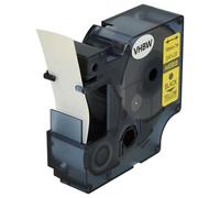 vhbw cinta de escritura compatible con Dymo LabelManager 420P, 400, 450, 300, 200, 350, 360D, 350D impresora etiquetas 7m x 19 mm negro a amarillo