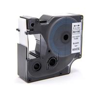 vhbw cinta de escritura compatible con Dymo Rhino 4200, 6000, 5200 impresora etiquetas negro a blanco, casete de tubo termorretráctil, 19 mm