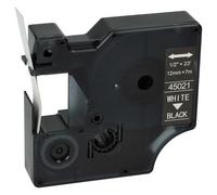 vhbw cinta de escritura compatible con Dymo Rhino 6000, 5000, 5200, 4200 impresora etiquetas 7m x 12 mm blanco a negro