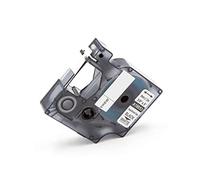 vhbw cinta de escritura compatible con Dymo Rhino 6000, 5200, ILP 219, 4200 impresora etiquetas negro a blanco, casete de tubo termorretráctil, 9 mm