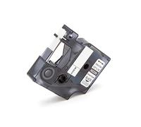 vhbw cinta de escritura compatible con Dymo Rhino 6000 impresora etiqueta 5,5m x 12 mm negro a transparente, poliéster