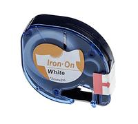 vhbw cinta de escritura compatible con Dymo S0718840, S0718850, A18768, 18768 impresora etiquetas 2m x 12 mm negro a blanco, termoadhesiva