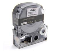 vhbw cinta de escritura compatible con Epson LabelWorks LW-1000P, LW-600P impresora etiquetas 8m x 12 mm oro a negro