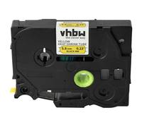 vhbw cinta de escritura reemplaza Brother HSe-611, LMHSe611 para impresora etiquetas negro a amarillo, casete de tubo termorretráctil