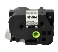 vhbw cinta de escritura reemplaza Brother ST-161, STE-161 para impresora etiquetas 3m x 36 mm blanco a transparente