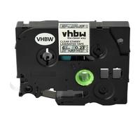 vhbw cinta de escritura reemplaza Brother TZE-111L1 para impresora etiquetas 8m x 6 mm negro a transparente (brillo), laminado