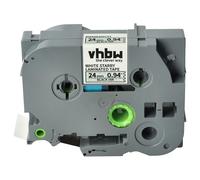 vhbw cinta de escritura reemplaza Brother TZE-251L1 para impresora etiqueta 8m x 24 mm negro a blanco, laminado
