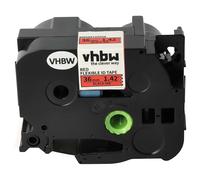 vhbw cinta de escritura reemplaza Brother TZFX461, TZeFX461, TZE-FX461 para impresora etiquetas 8m x 36 mm negro a rojo, flexible, laminado