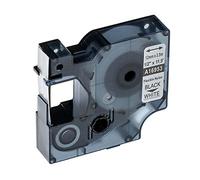 vhbw cinta de escritura reemplaza Dymo 16953, S0718040 para impresora etiquetas 3,5m x 12 mm negro a blanco, flexible