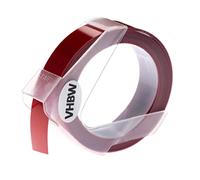 vhbw cinta de estampación 3D, de escritura compatible con Dymo Rhino M1011 impresora etiqueta 3m x 12 mm blanco a rojo