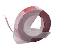 vhbw cinta de estampación 3D, de escritura compatible con Dymo Xpress 12965, Xpress Pro 12966 impresora etiquetas 3m x 9 mm blanco a rojo