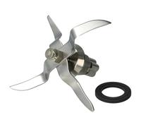 vhbw Cuchilla mezcladora compatible con Silvercrest 397060, 394947 procesadora alimentos - Con 4 cuchillas de acero inoxidable, con anillo sellado