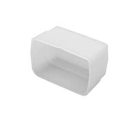 vhbw Difusor de Flash Compatible con Nikon Speedlight SB400, SB-400 Flash, cámara - plástico Blanco, 4,3 x 7,1 cm