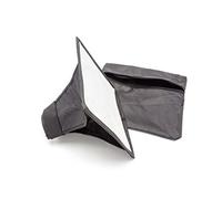 vhbw Difusor de Flash softbox Compatible con Sony HVL-F36AM, HVL-F32M, HVL-F32X, HVL-F20M Flash, cámara - plástico Negro, 16 x 20,5 cm