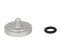 vhbw Disparador Compatible con Nikon D100, DF, F3, F4, F80, F80D, FE10, FM10, FM2, FM3A cámara - Botón ergonómico de Recambio, Metal, Plateado