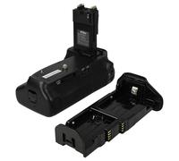 vhbw Empuñadura de batería compatible con Canon EOS 70D | 90D, 80D cámaras réflex (DSLR), in ial de control central, plástico / metal