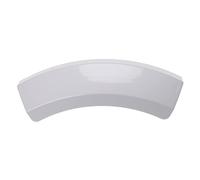 vhbw Empuñadura de puerta compatible con Bosch Serie 4 Maxx 7 WTV74160NL, WTV74180NL, WTV741D0NL Trockner - 240 x 71 x 25 mm - blanco - curvado
