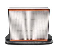 vhbw Filtro compatible con Metabo ASR 2025, 2050, 25 L SC, 35 L Autoclean, 35 M Autoclean aspiradora - filtro plisado plano/húmedo/Hepa negro gris blanco