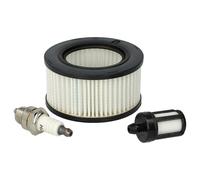vhbw Filtro de aire, filtro de combustible, bujía compatible con Stihl MS 251 C, MS 241 C, MS 251 motosierra - Set de mantenimiento