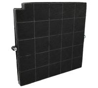 vhbw Filtro de carbón activado reemplaza Europart 10075613 para campanas cocina - 26,5 x 25,8 x 1,8 cm