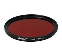 vhbw Filtro de Color Universal para Objetivos de cámaras con Rosca de 58 mm - Filtro Rojo