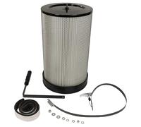 vhbw Filtro de polvo fino compatible con Metabo SPA 1700 D, 1200 sistema de extracción - Cartucho de filtro de polvo fino con cepillo de limpieza