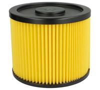 vhbw Filtro plisado compatible con Einhell TH-VC 1820 S, TP-VC 36/30, TH-VC 1820/1 S aspiradora - amarillo