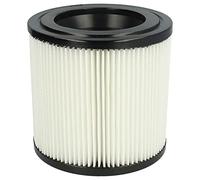 vhbw Filtro plisado compatible con Kärcher NT 22/1, 48/1, 27/1 aspiradora - negro blanco lavable